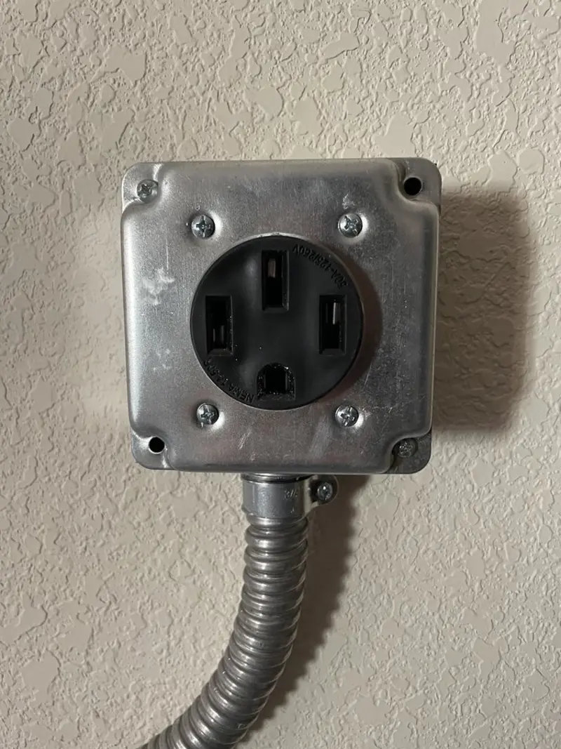 NEMA 14-50 outlet installed for Smart Home Electrical in Port St. Joe